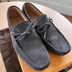 Tod’s Gommino Men’s Navy/Grey Driving Shoes (8.5)
